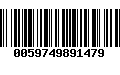 Código de Barras 0059749891479