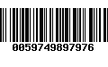 Código de Barras 0059749897976