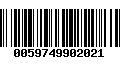 Código de Barras 0059749902021