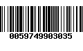 Código de Barras 0059749903035