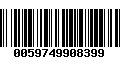 Código de Barras 0059749908399