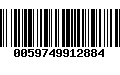 Código de Barras 0059749912884