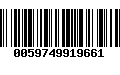 Código de Barras 0059749919661