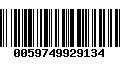 Código de Barras 0059749929134