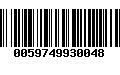 Código de Barras 0059749930048