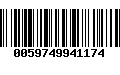 Código de Barras 0059749941174