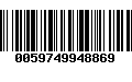 Código de Barras 0059749948869