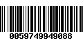 Código de Barras 0059749949088