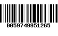 Código de Barras 0059749951265