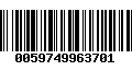 Código de Barras 0059749963701