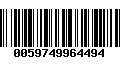 Código de Barras 0059749964494