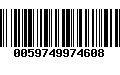 Código de Barras 0059749974608