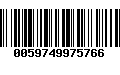 Código de Barras 0059749975766