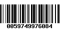 Código de Barras 0059749976084