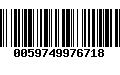 Código de Barras 0059749976718