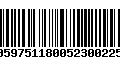 Código de Barras 00597511800523002255