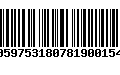 Código de Barras 00597531807819001545