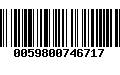 Código de Barras 0059800746717