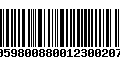 Código de Barras 00598008800123002073