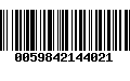 Código de Barras 0059842144021