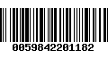 Código de Barras 0059842201182