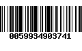 Código de Barras 0059934903741