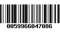 Código de Barras 0059966047086