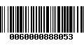 Código de Barras 0060000888053