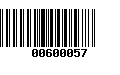 Código de Barras 00600057