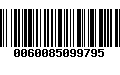 Código de Barras 0060085099795