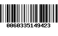 Código de Barras 0060335149423