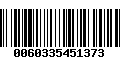 Código de Barras 0060335451373