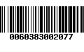 Código de Barras 0060383002077