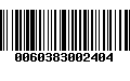 Código de Barras 0060383002404