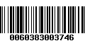 Código de Barras 0060383003746