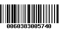 Código de Barras 0060383005740