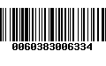 Código de Barras 0060383006334