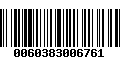 Código de Barras 0060383006761