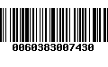 Código de Barras 0060383007430