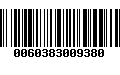 Código de Barras 0060383009380