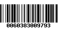 Código de Barras 0060383009793