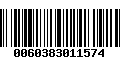 Código de Barras 0060383011574