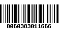 Código de Barras 0060383011666