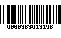 Código de Barras 0060383013196