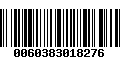 Código de Barras 0060383018276