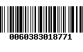 Código de Barras 0060383018771