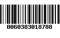 Código de Barras 0060383018788