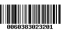 Código de Barras 0060383023201