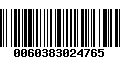 Código de Barras 0060383024765