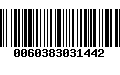 Código de Barras 0060383031442